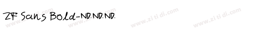 ZF Sans Bold字体转换
